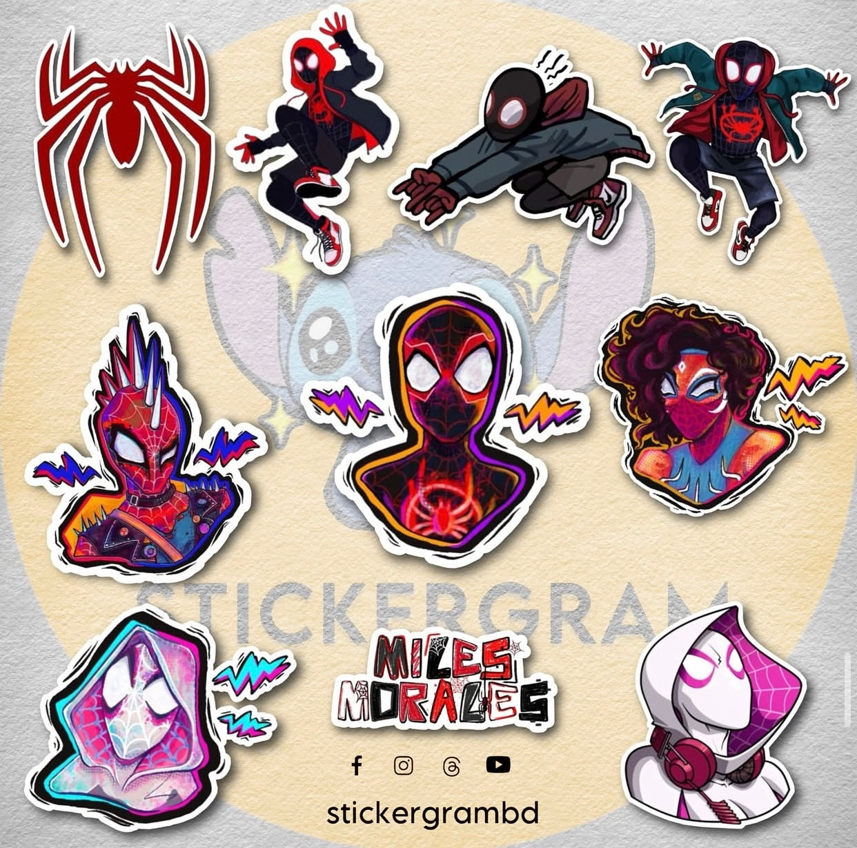 Spiderverse Sticker Set