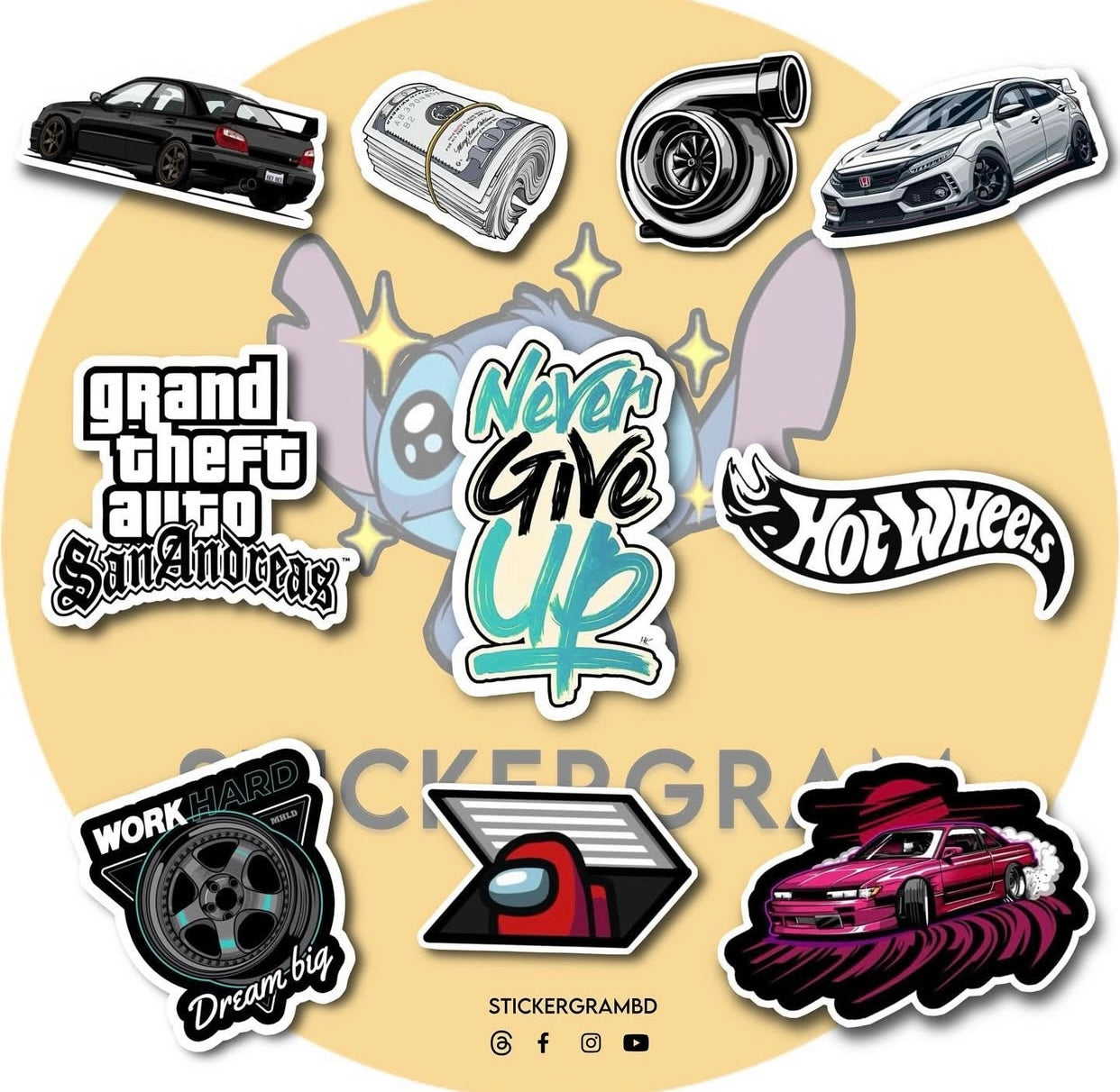 Cars Sticker Set 01