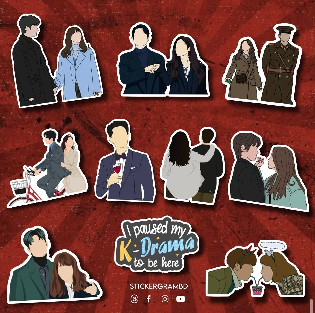 KDrama Sticker Set