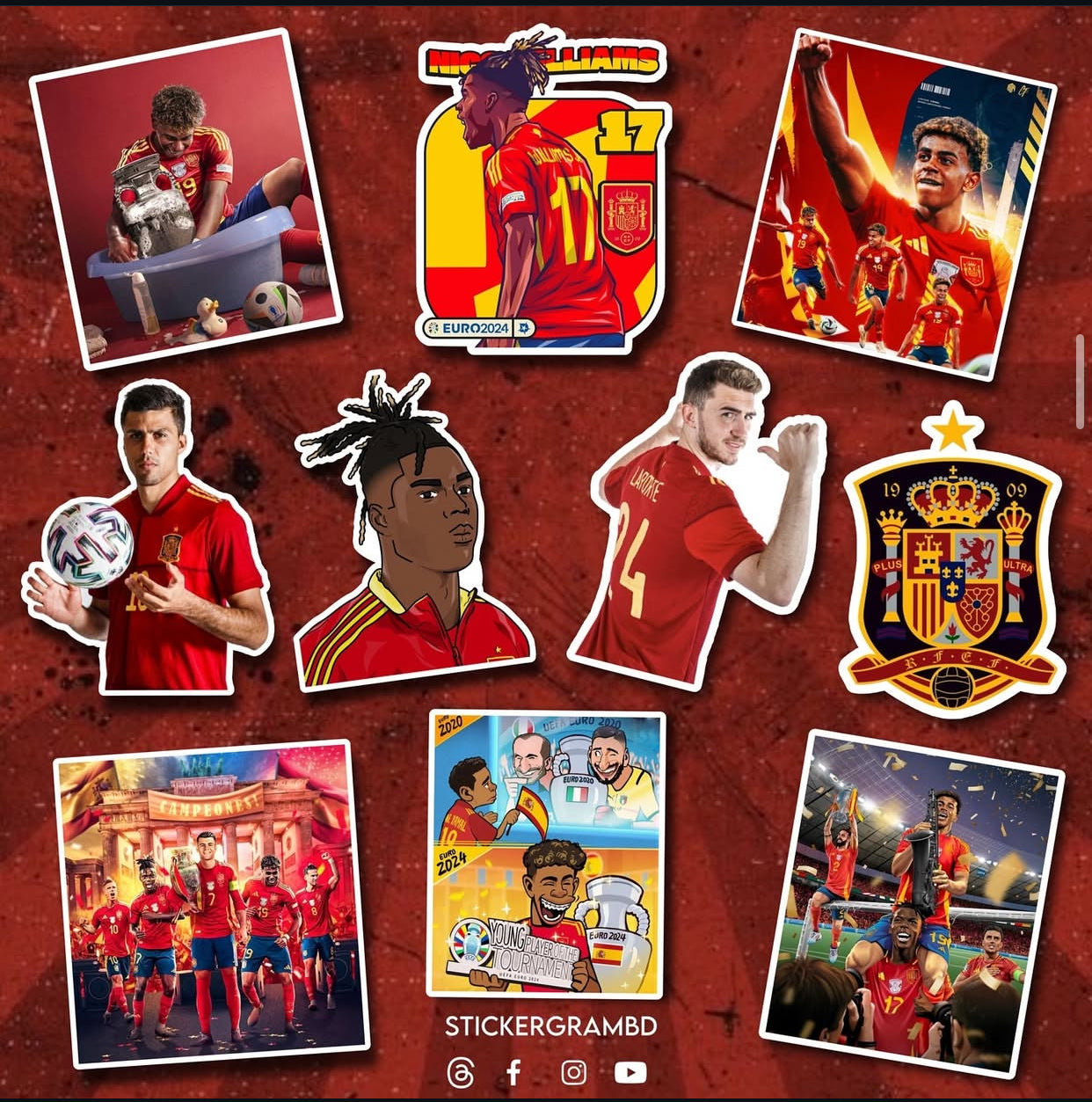 Spain Sticker Set