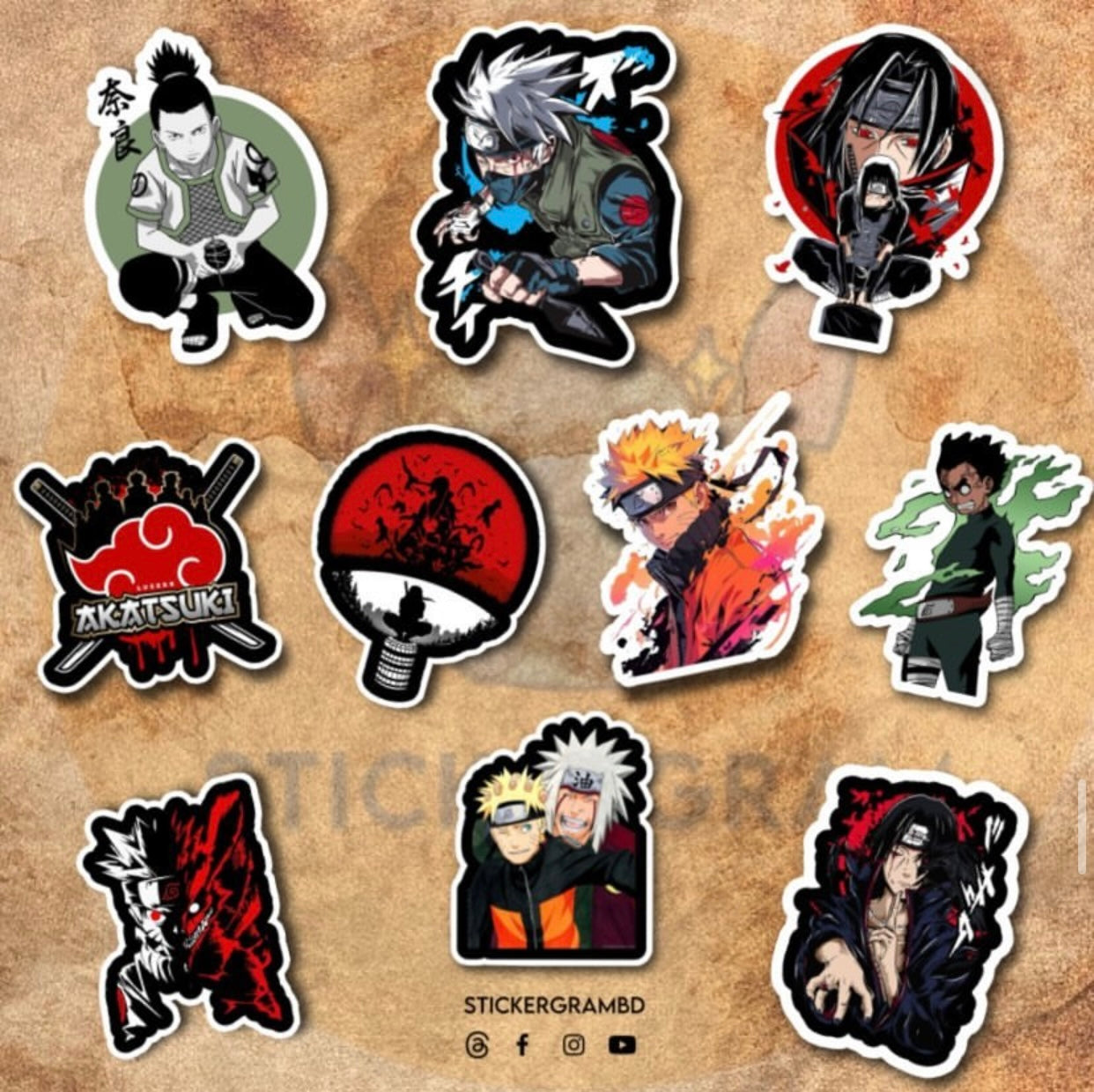 Naruto Sticker Set 01