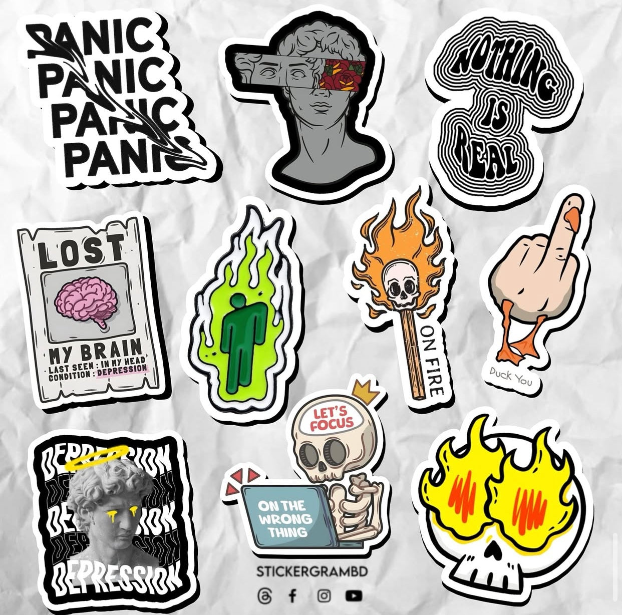 Sarcastic Sticker Set 07