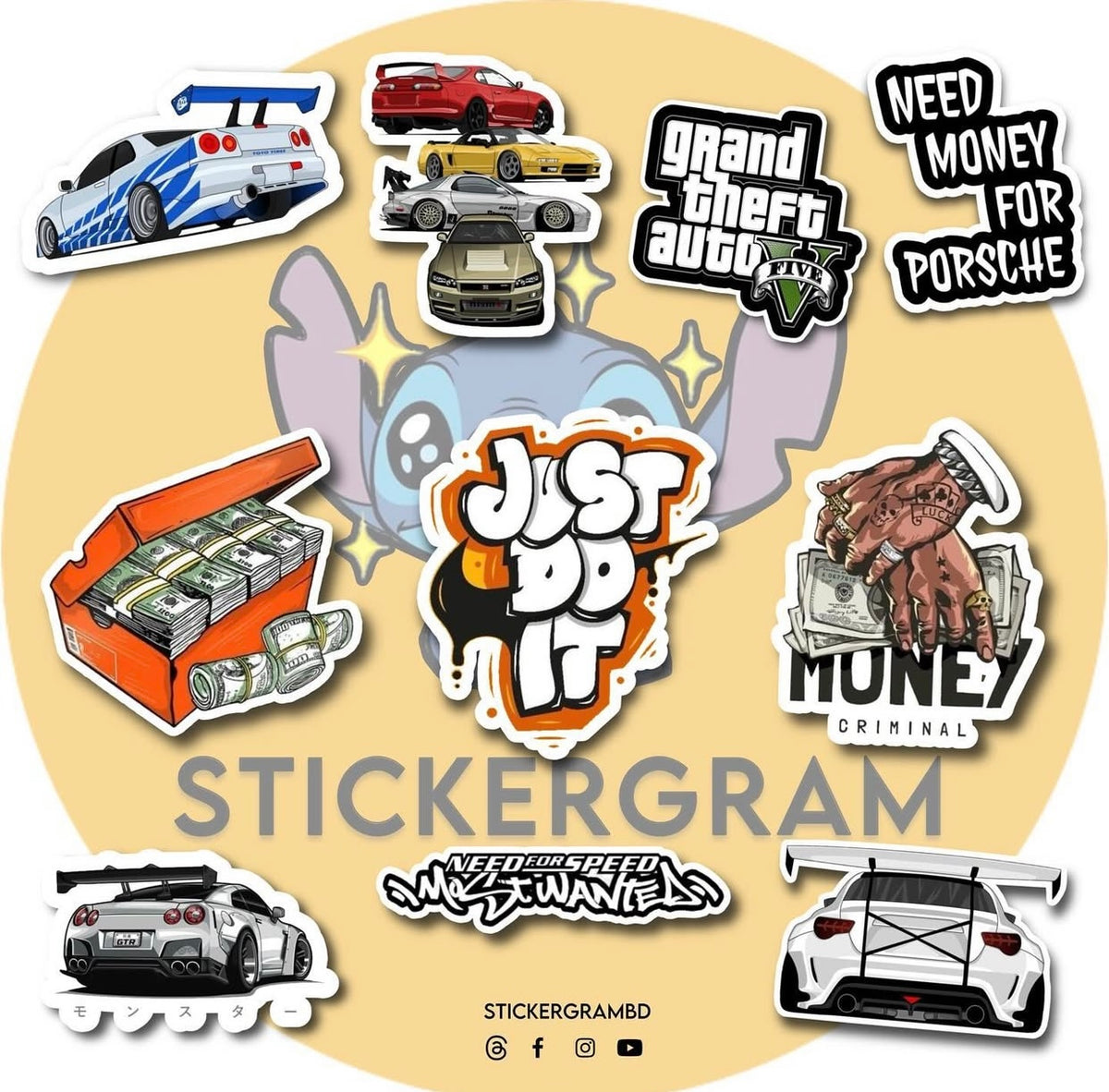 Cars Sticker Set 02 – Stickergram BD