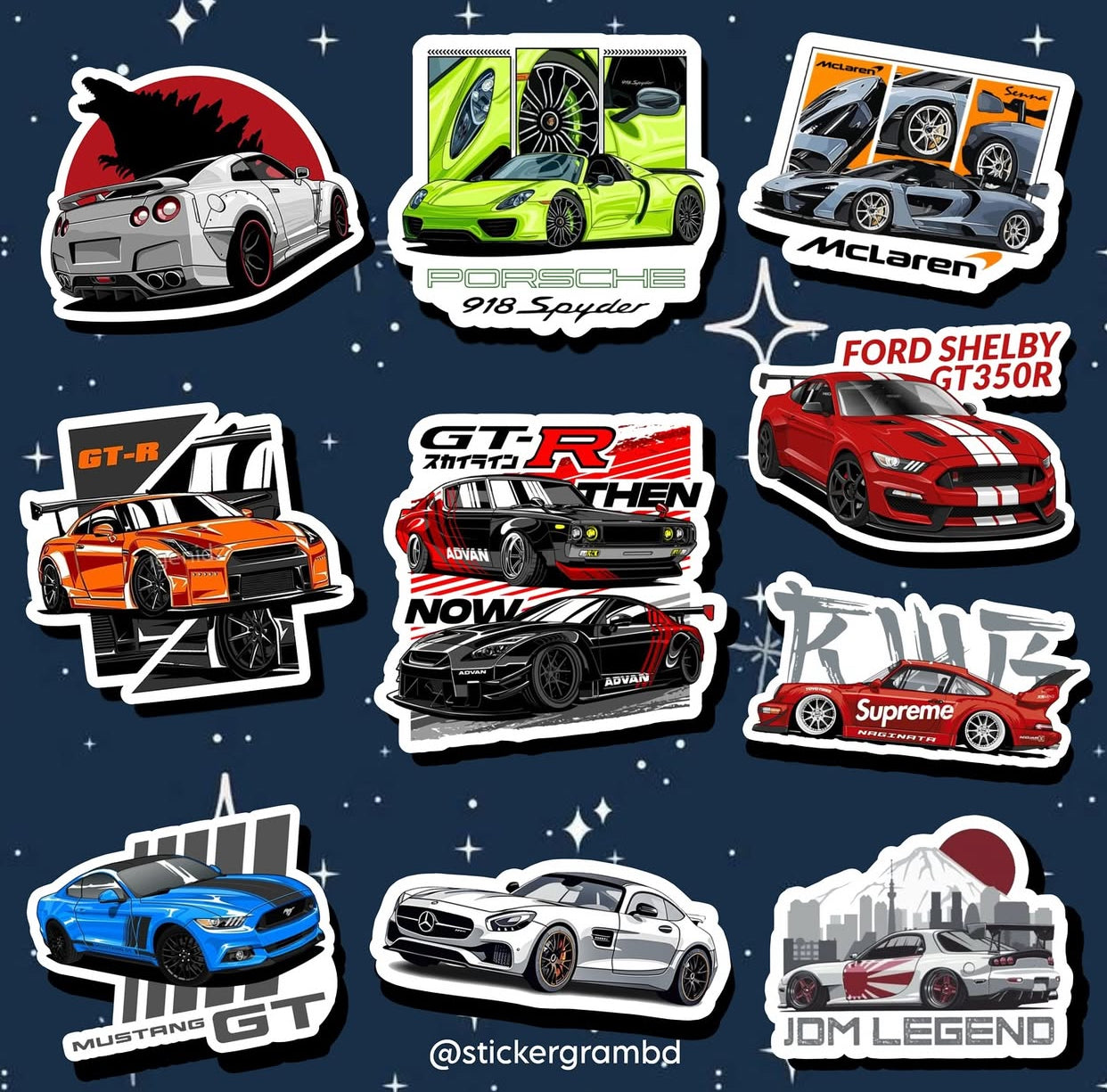 Cars Sticker Set 11
