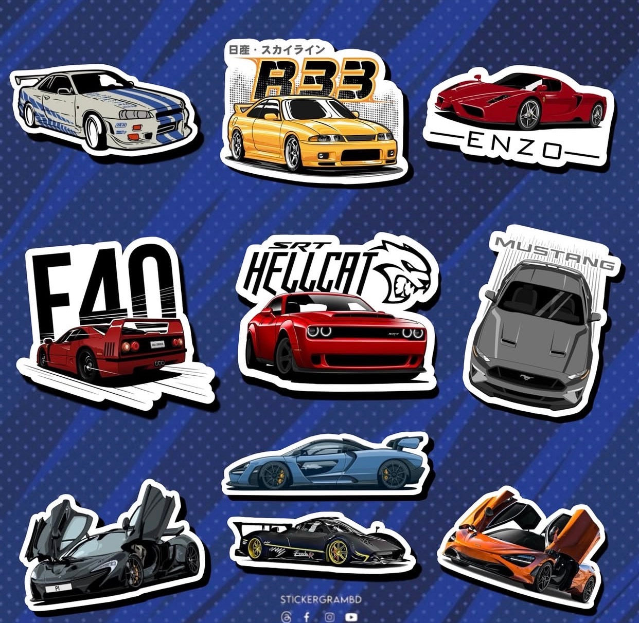 Cars Sticker Set 06