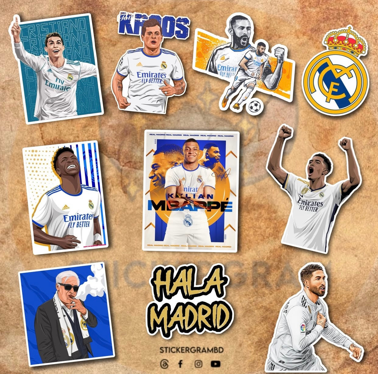 Madrid Sticker Set 01