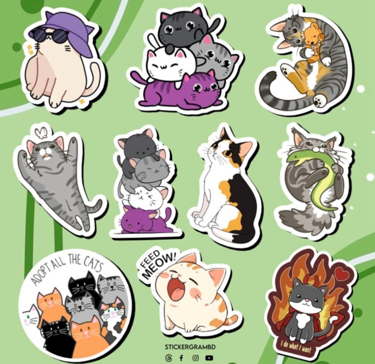 Cats Sticker Set 03