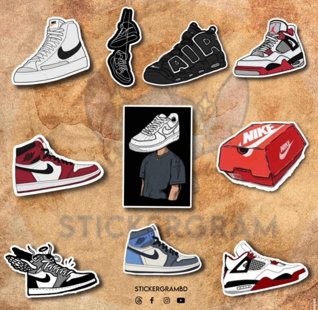 Shoes Sticker Set – Stickergram BD