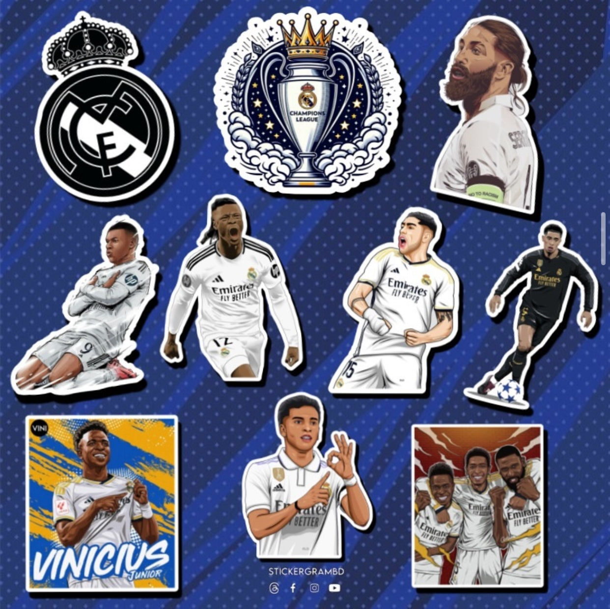 Madrid Sticker Set 04