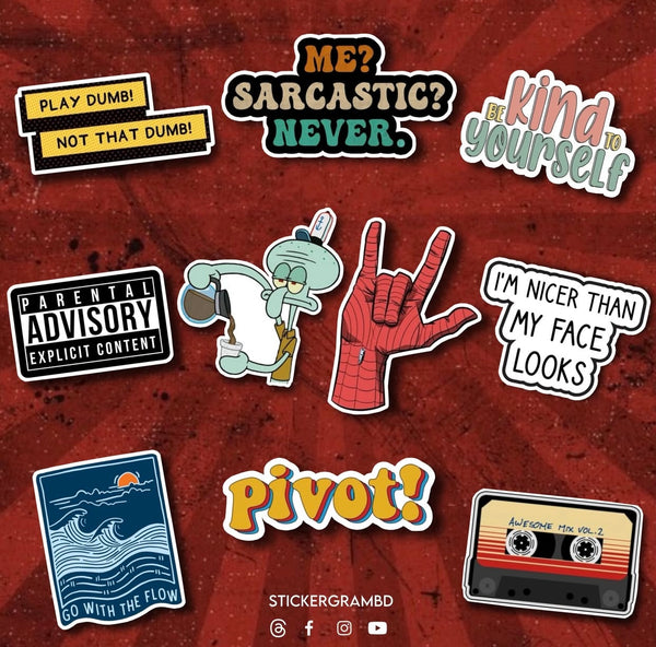 Sarcastic Sticker Set 01