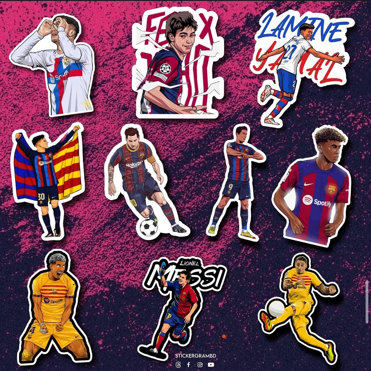Barca Sticker Set 03