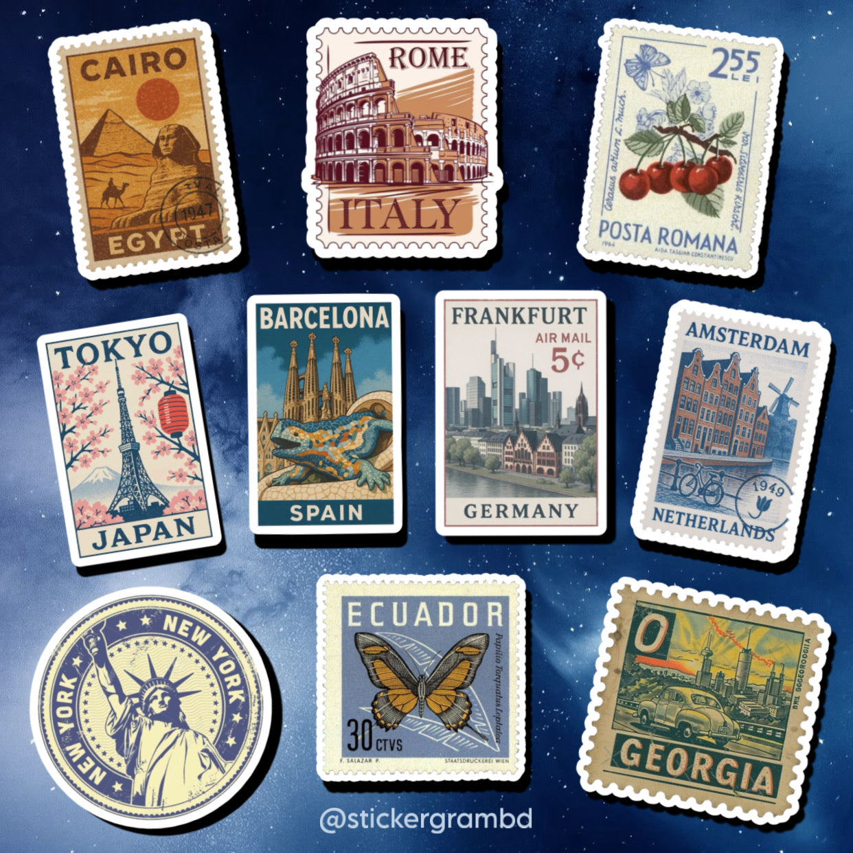 Stamps Sticker Set 01