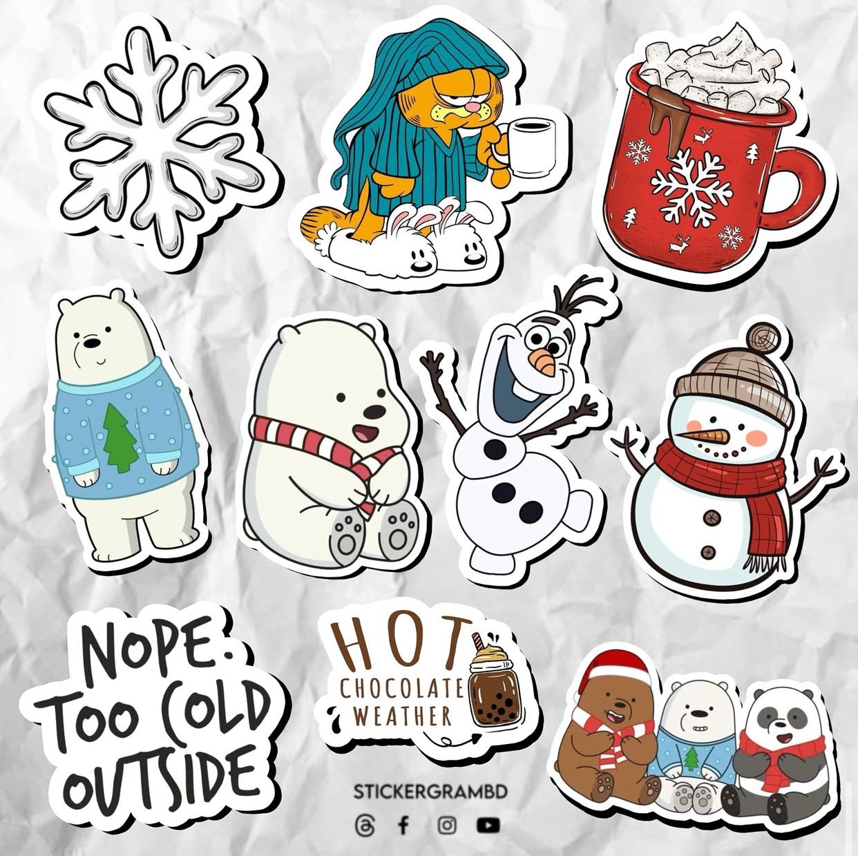 Winter Sticker Set