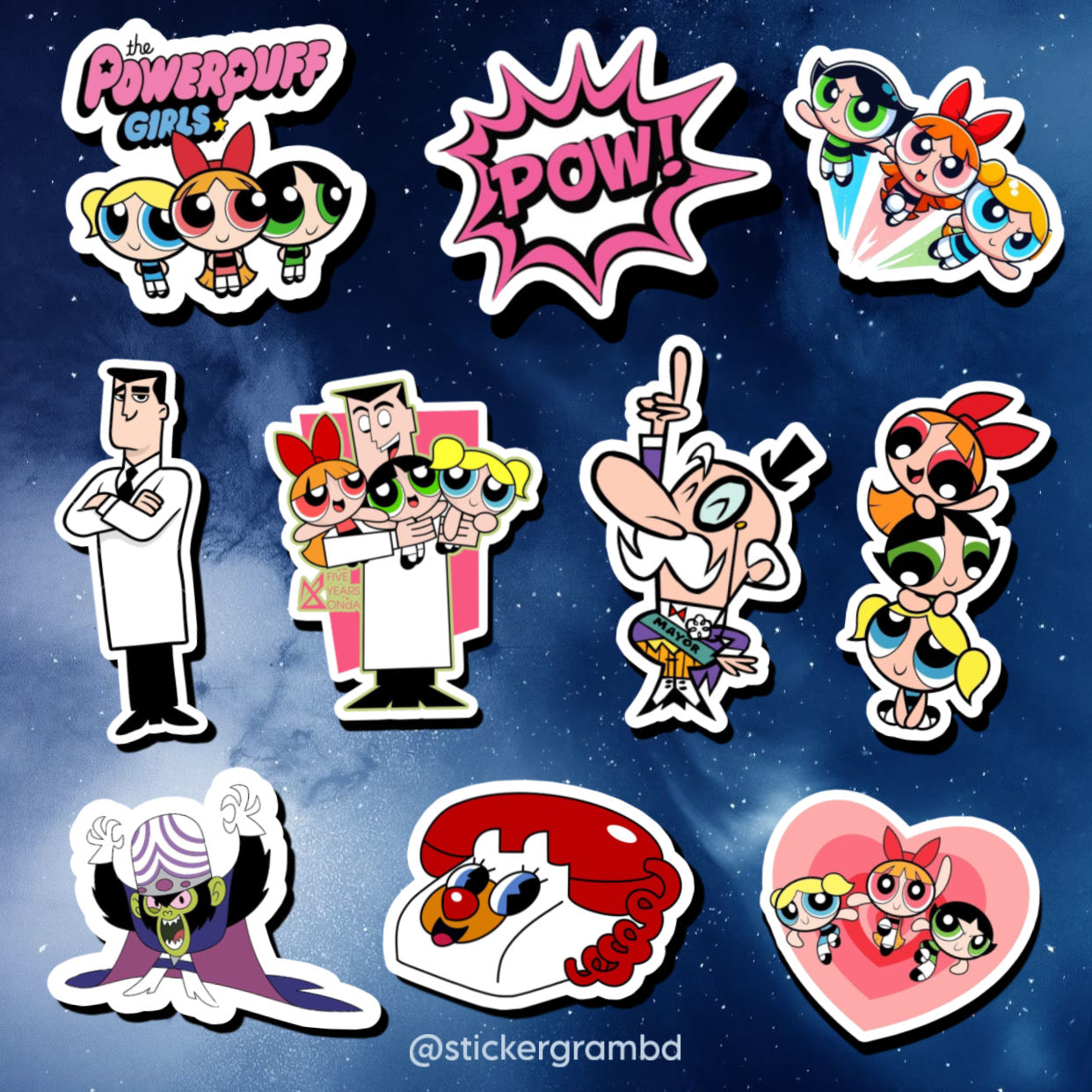 Powerpuff Girls Sticker Set 01