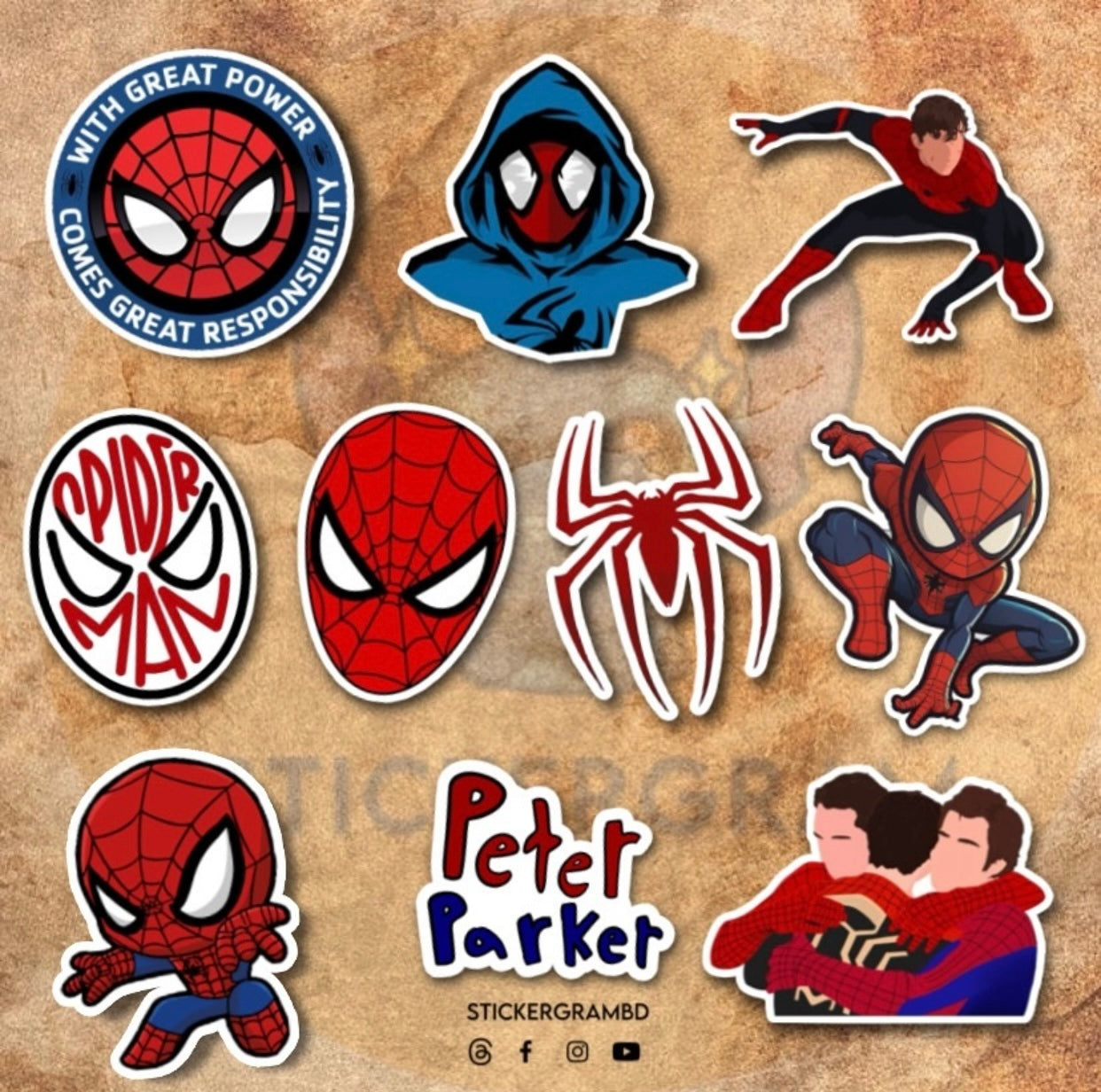 Spidey Sticker Set