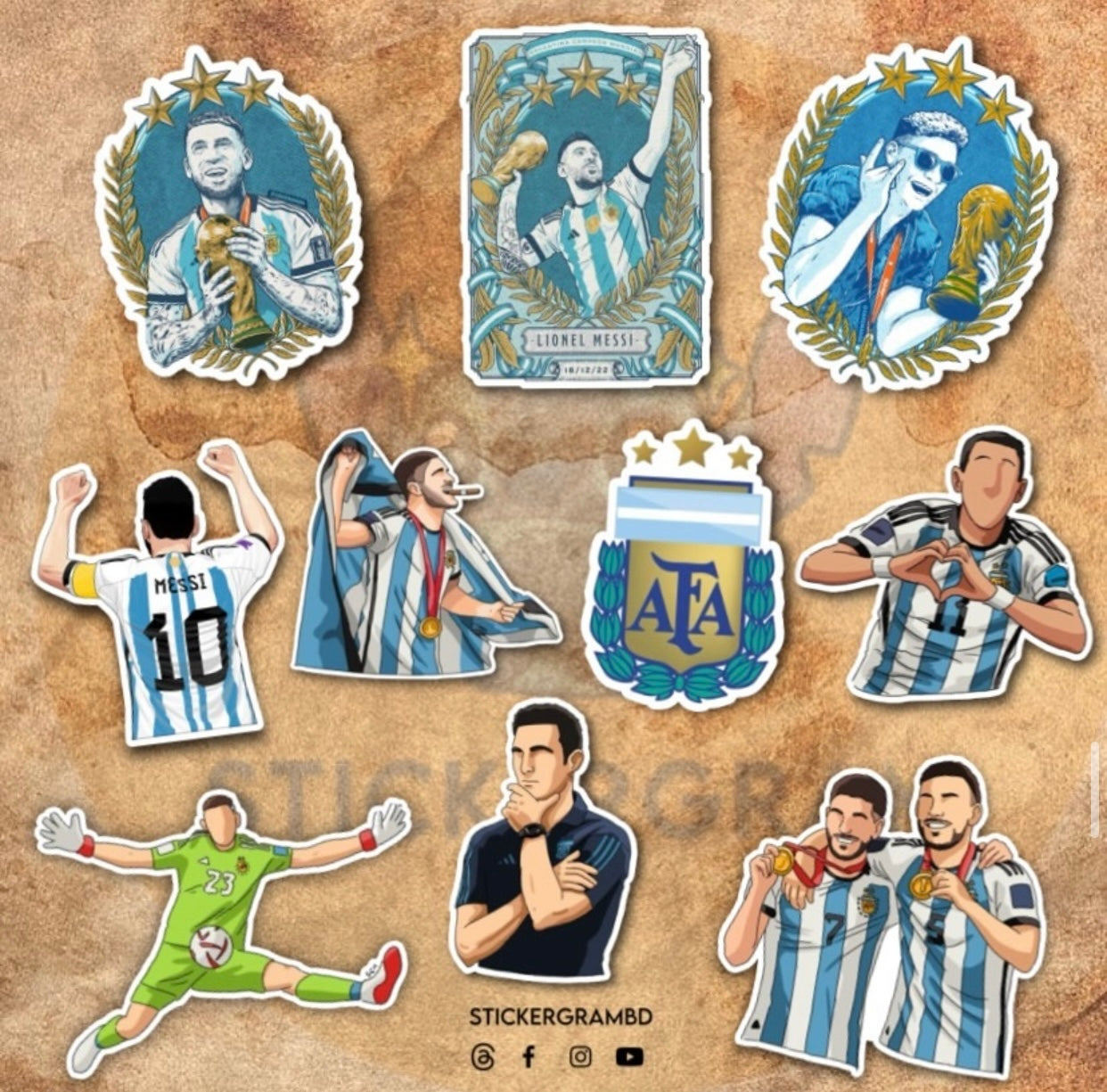 Argentina Sticker Set 01