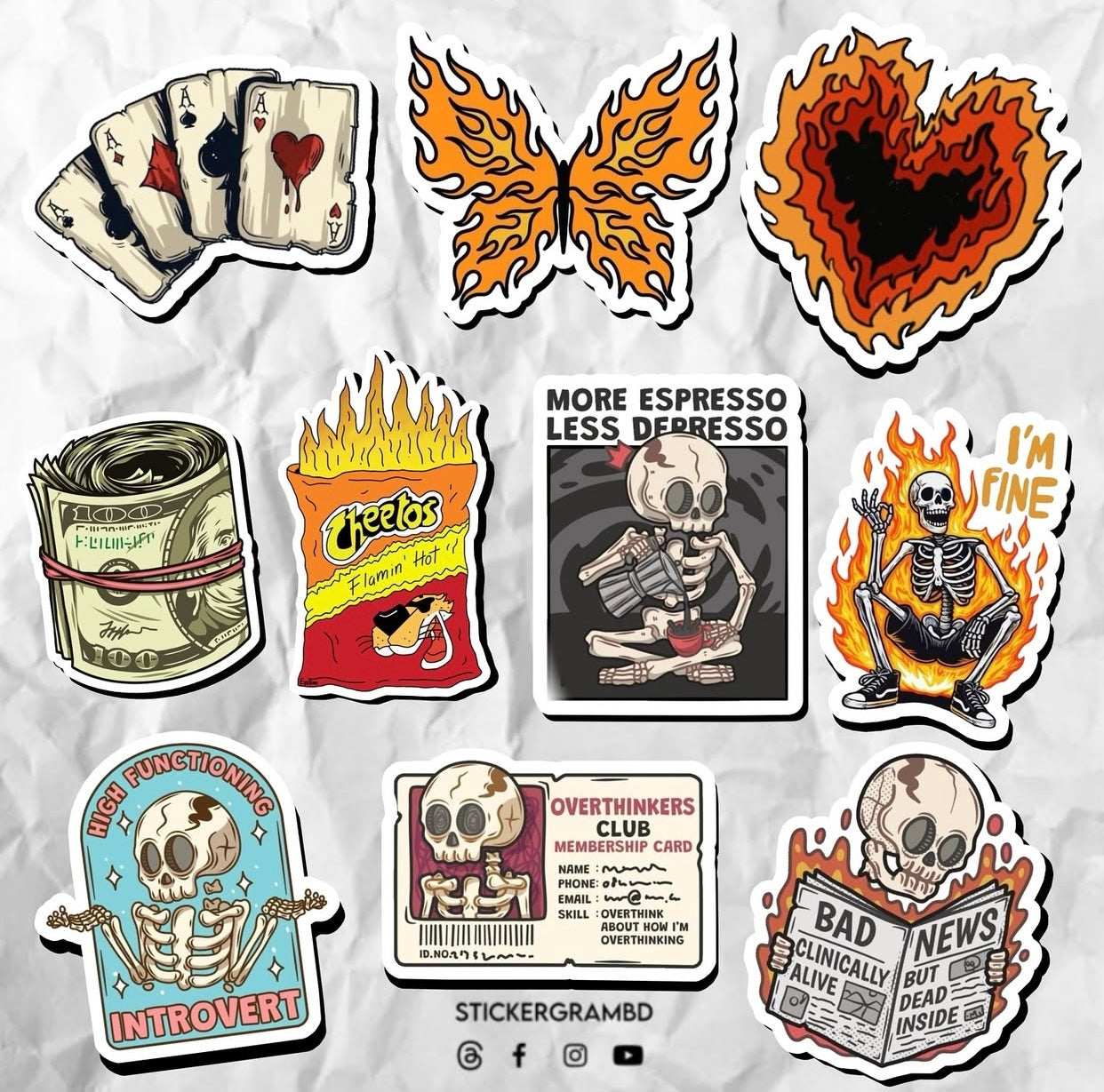 Sarcastic Sticker Set 06