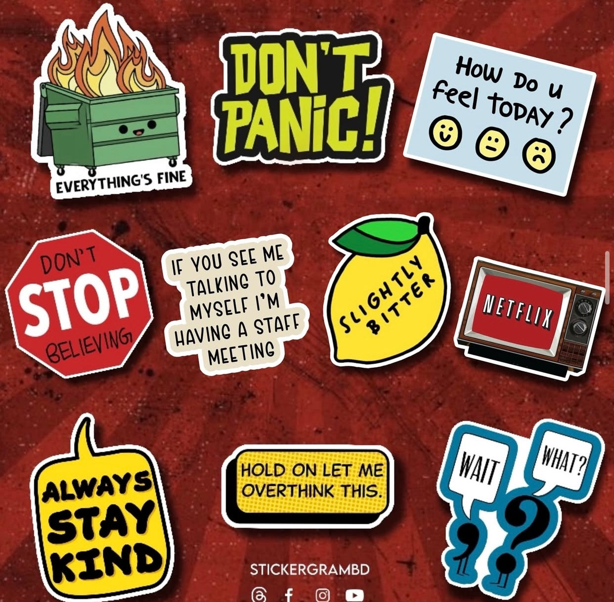 Sarcastic Sticker Set 03
