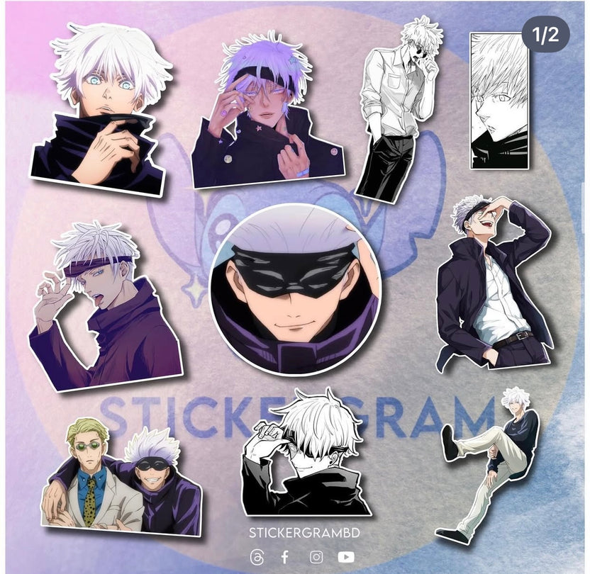 Gojo Sticker Set 01 – Stickergram BD