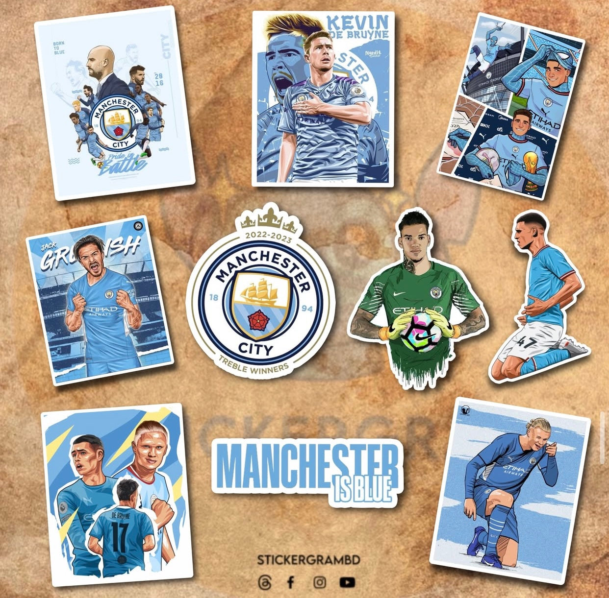 Manchester City Sticker Set 01