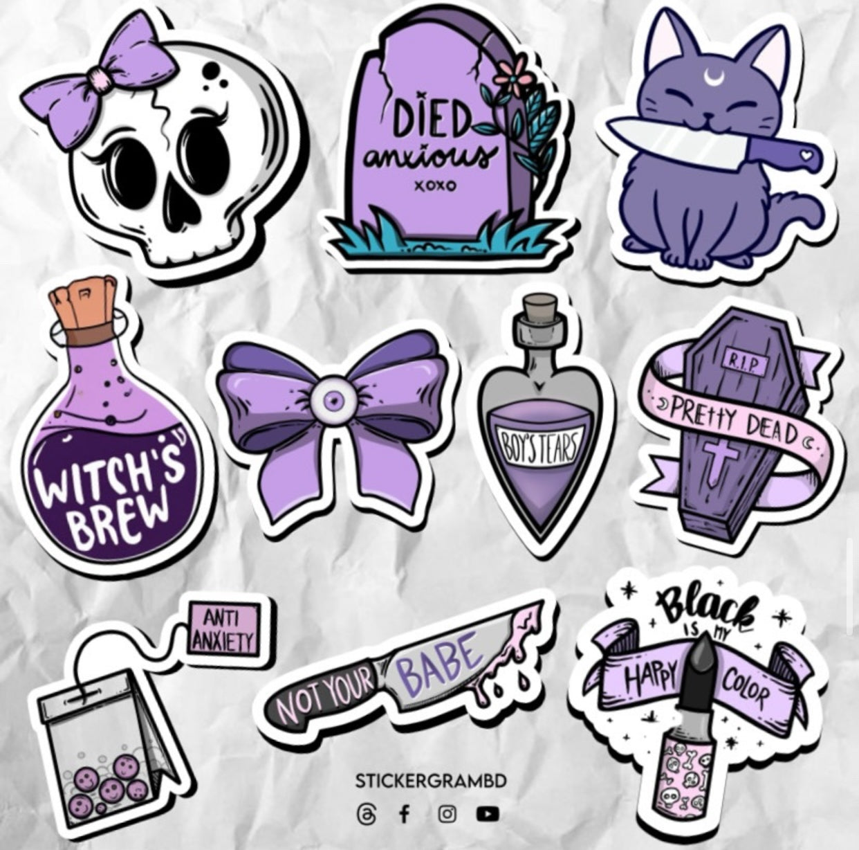 Spooky Sticker Set