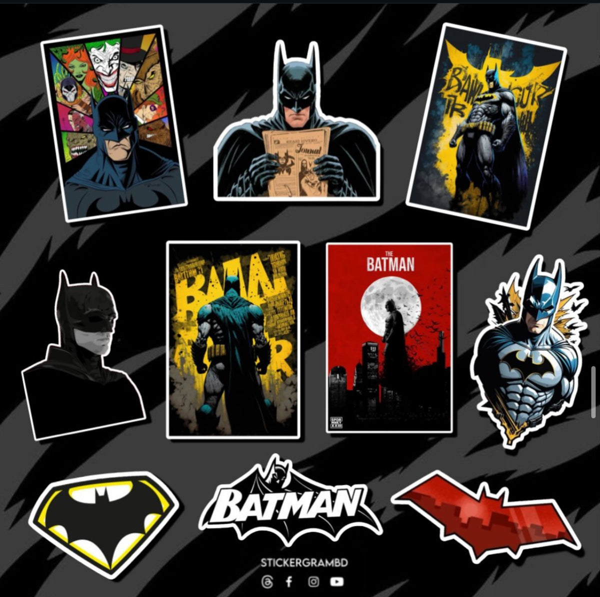 Batman Doctor Sticker Batman Sticker Set 03 – Stickergram BD