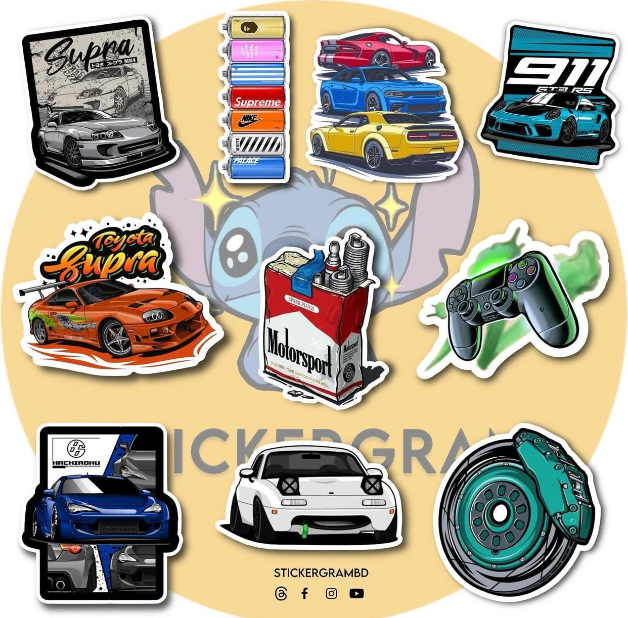 Cars Sticker Set 03