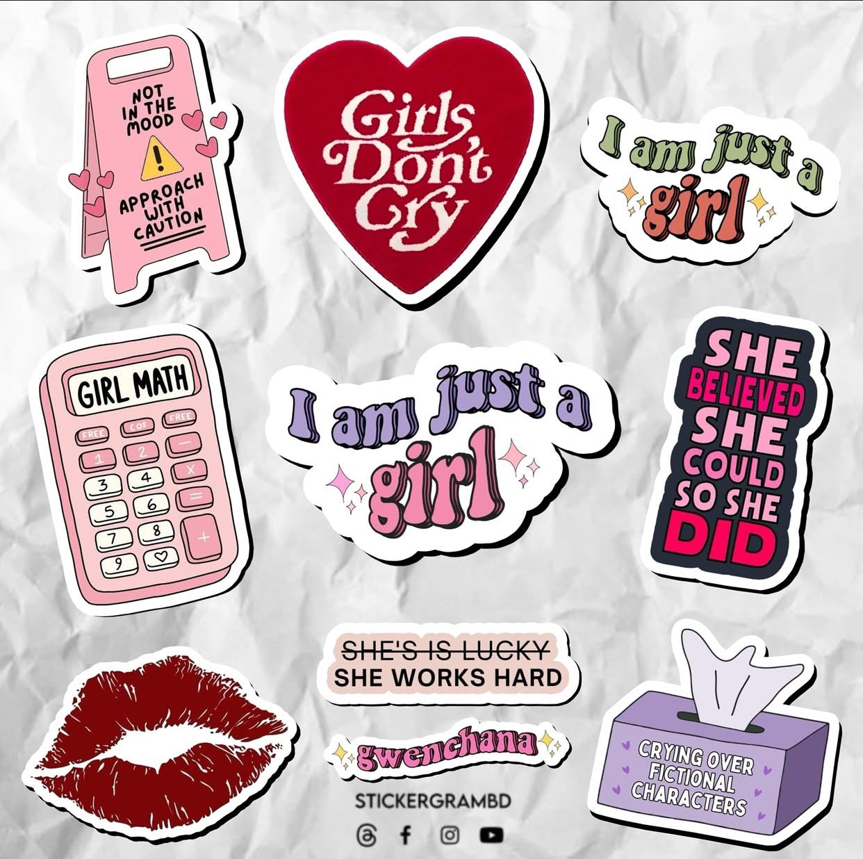 Girl Power Sticker Set 02