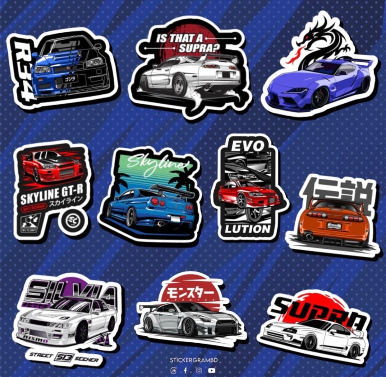 Cars Sticker Set 05