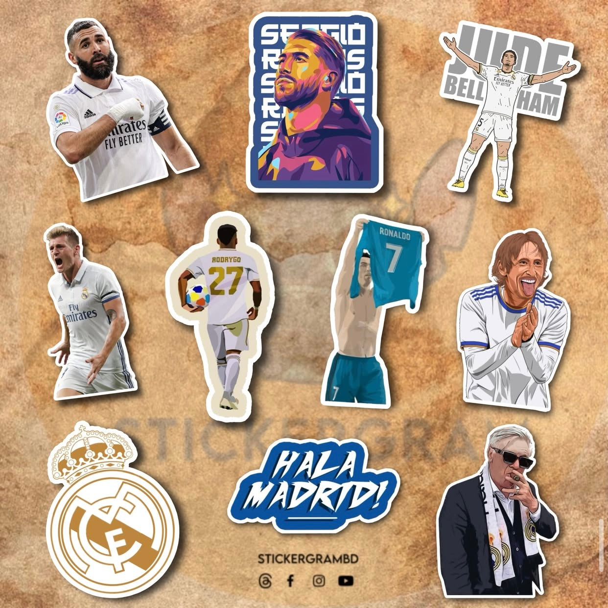 Madrid Sticker Set 03