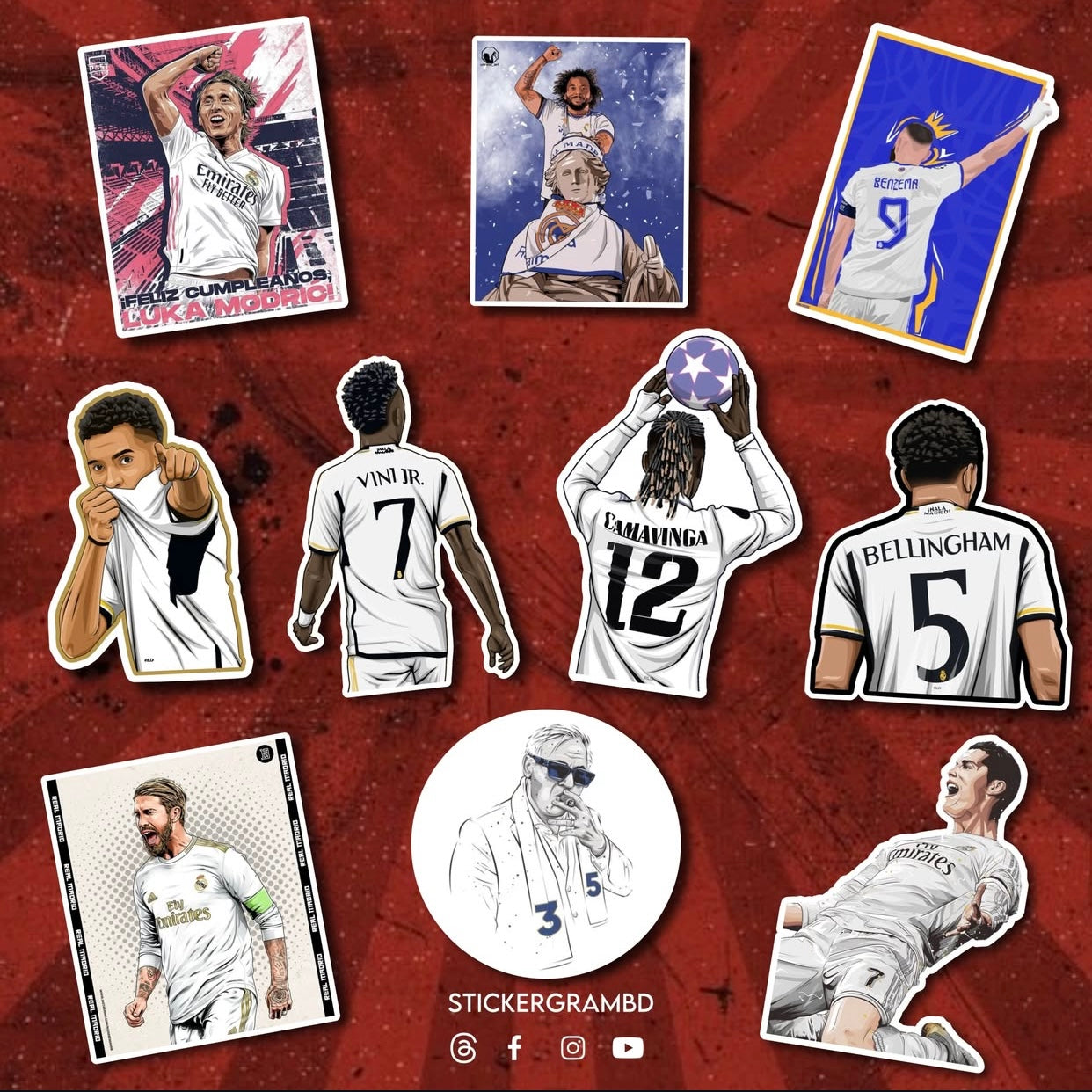 Madrid Sticker Set 02