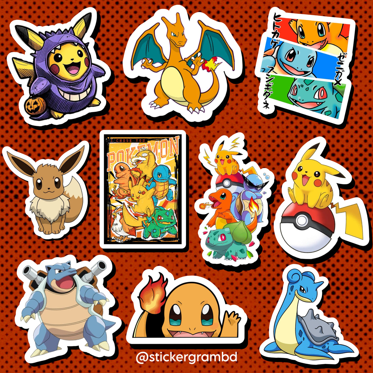 Pokemon Sticker Set 02 – Stickergram BD