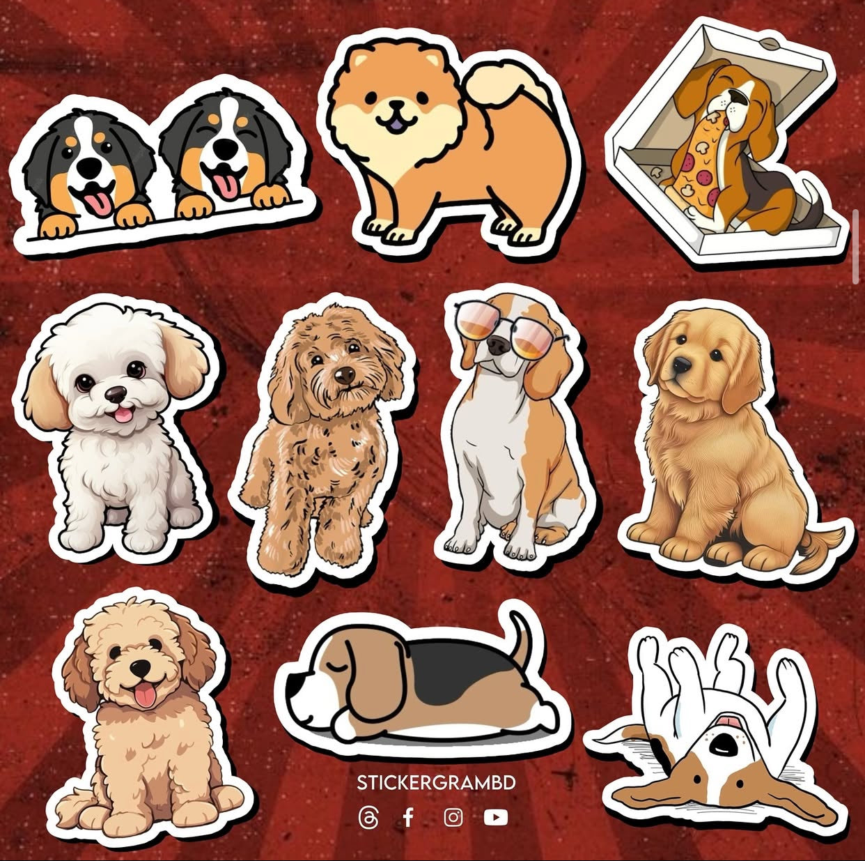 Dogs Sticker Set