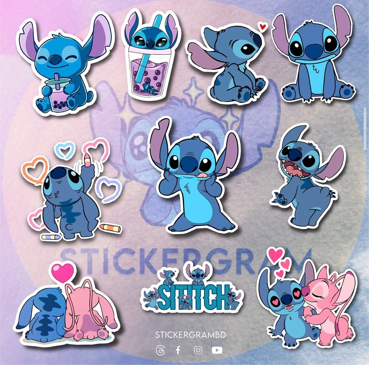 Stitch Sticker Set