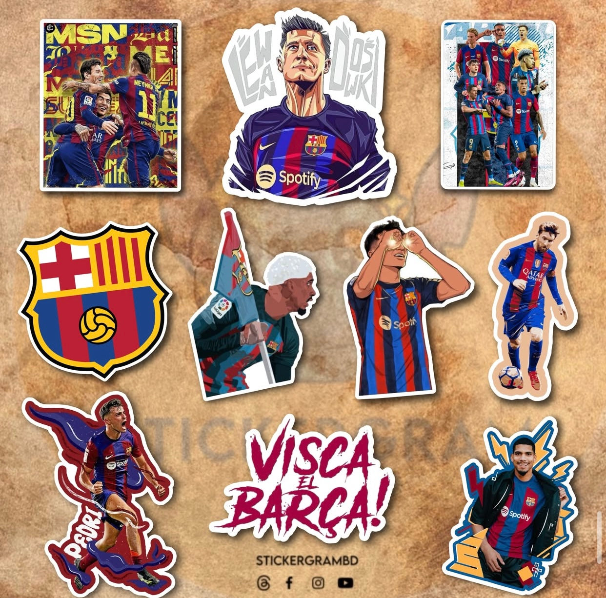 Barca Sticker Set 02