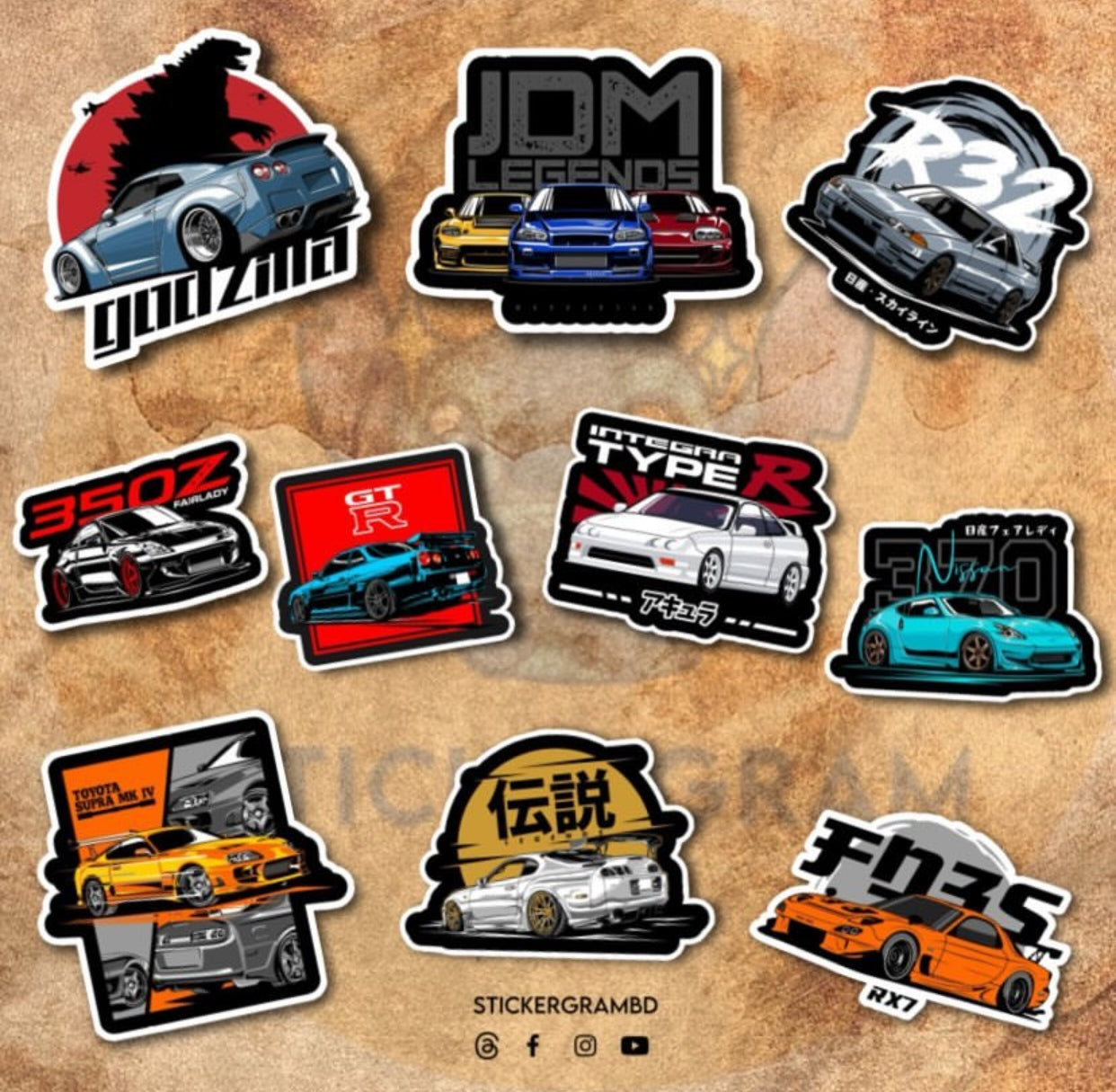Cars Sticker Set 08