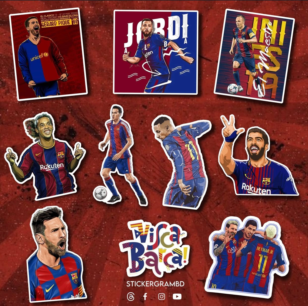 Barca Sticker Set 01