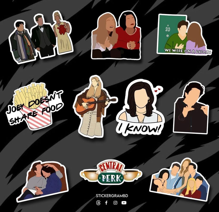 Friends Sticker Set 02 – Stickergram BD