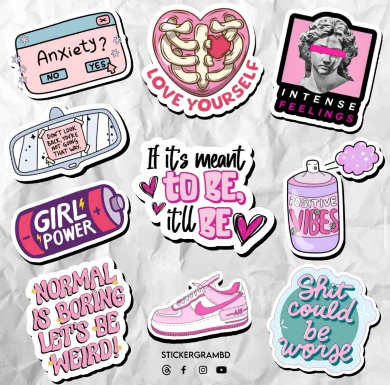 Girl Power Sticker Set 01
