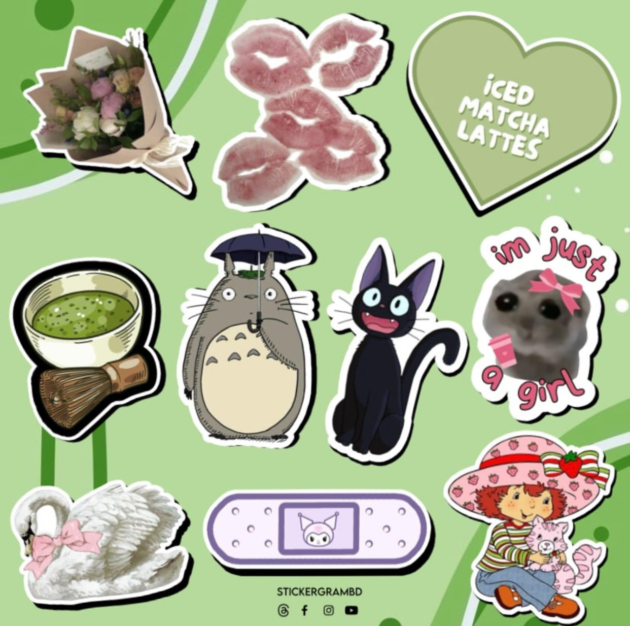 Aesthetic Self Care Sticker Set 02