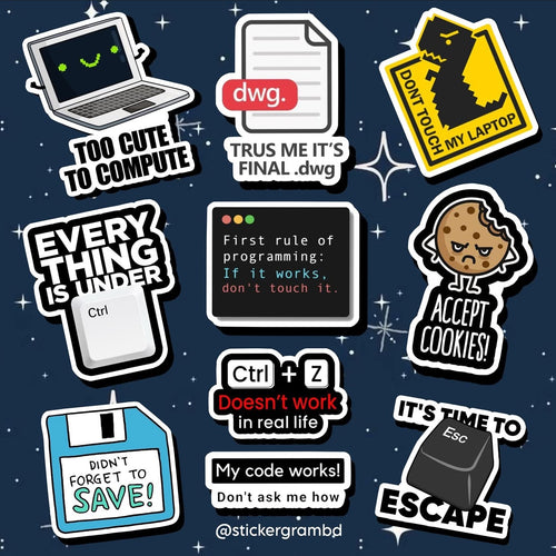 Programming Completed Sticker Programming Sticker Set – Stickergram BD