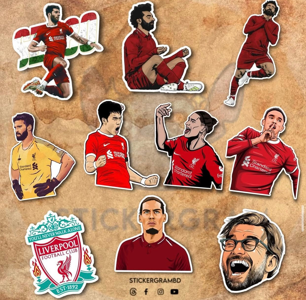 Liverpool Sticker Set