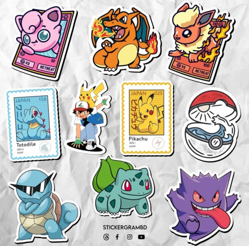 Pokemon Sticker Set 01