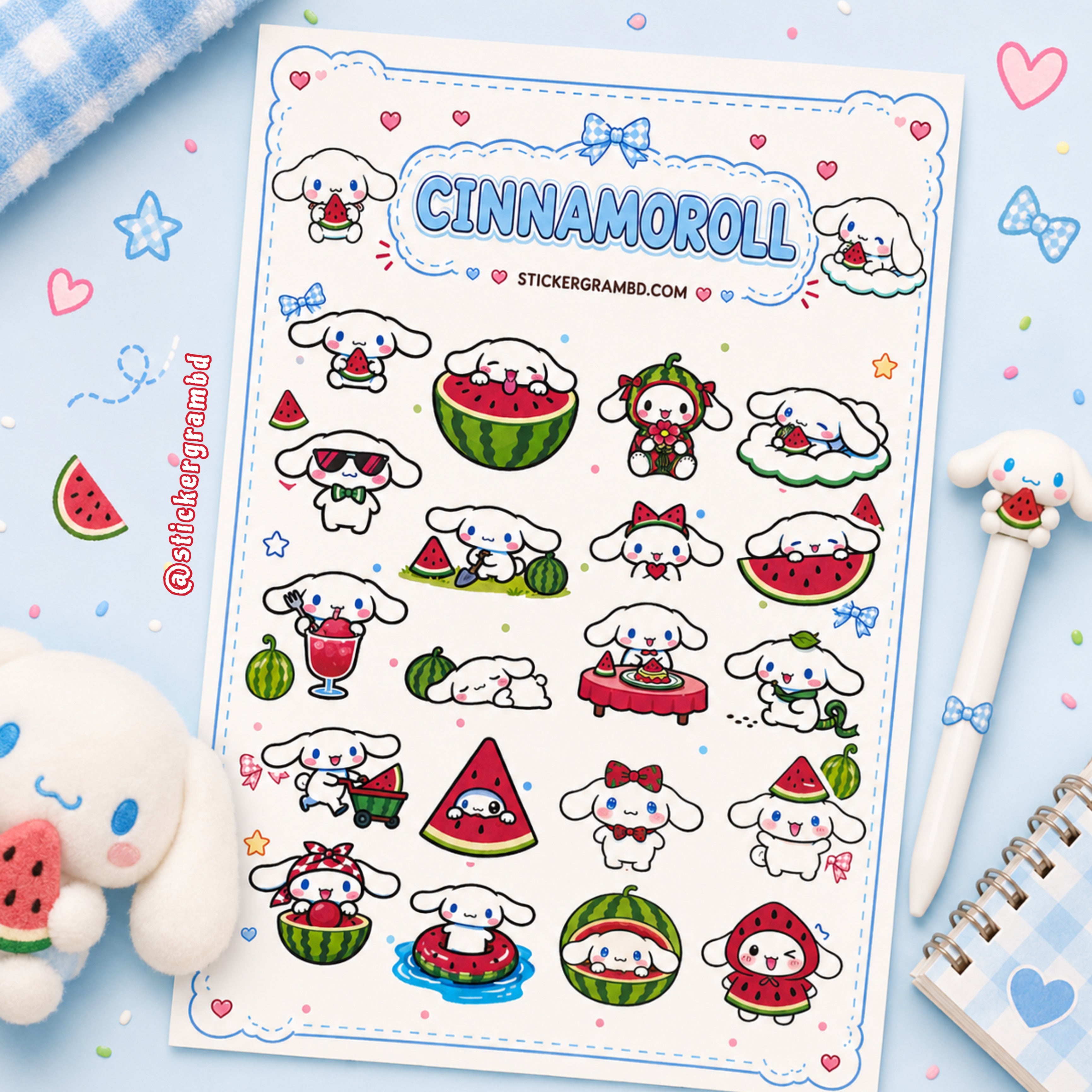 Cinnamoroll Sticker Sheet