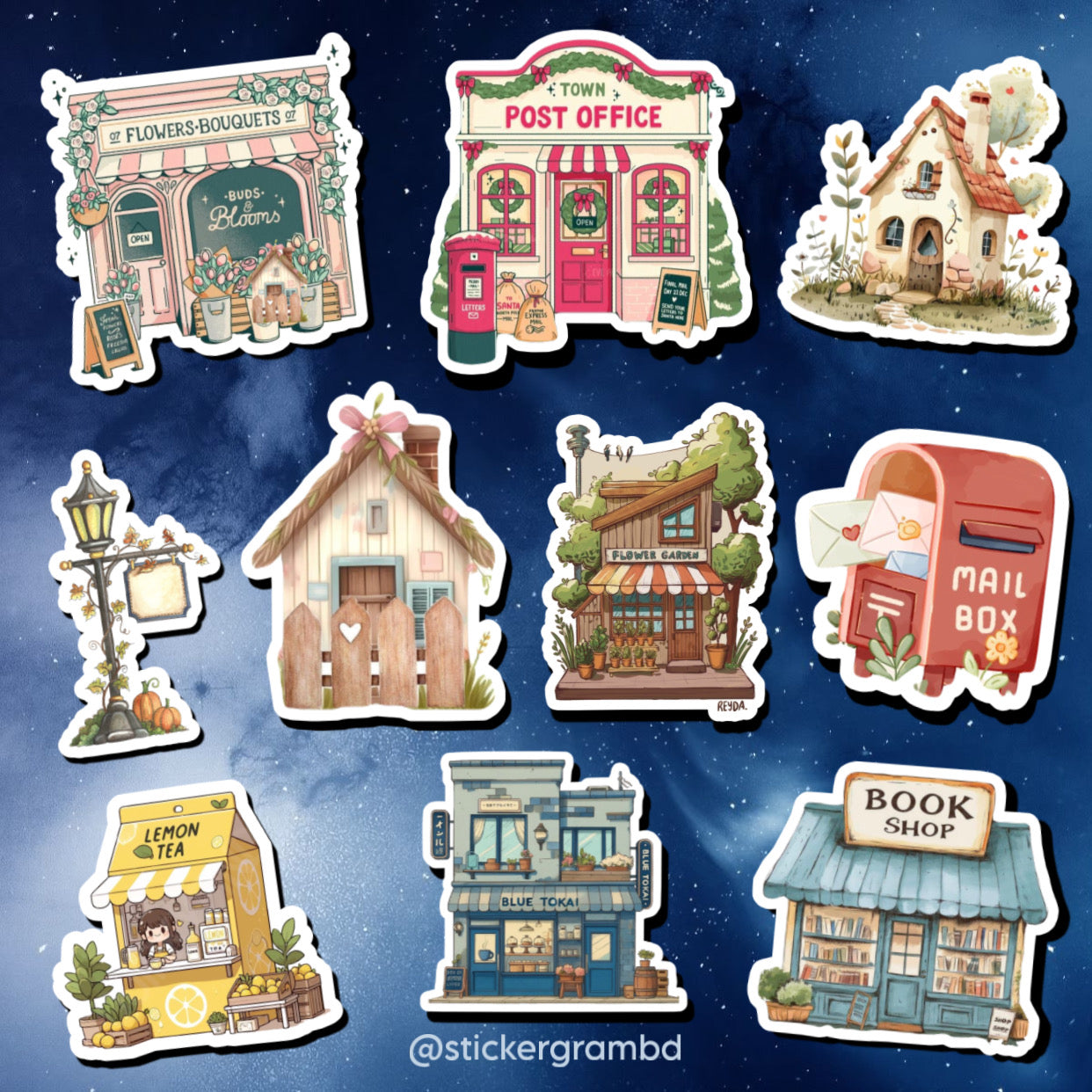 Town Dreams Sticker Set