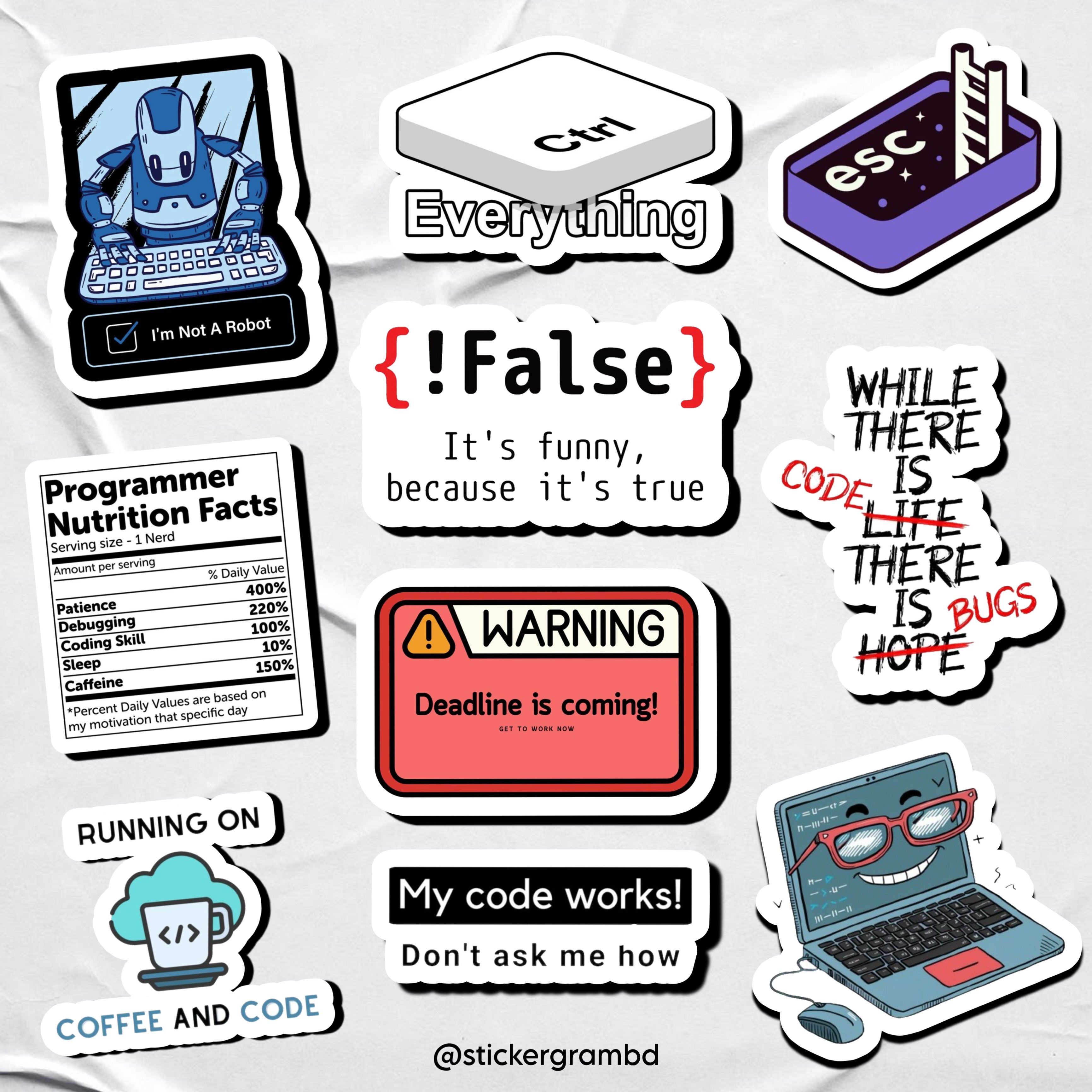 Programming Sticker Set 02 – Stickergram BD