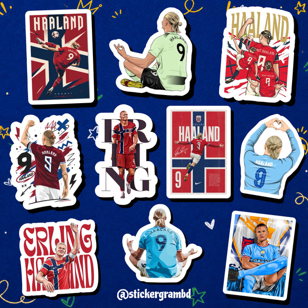 Haaland Sticker Set