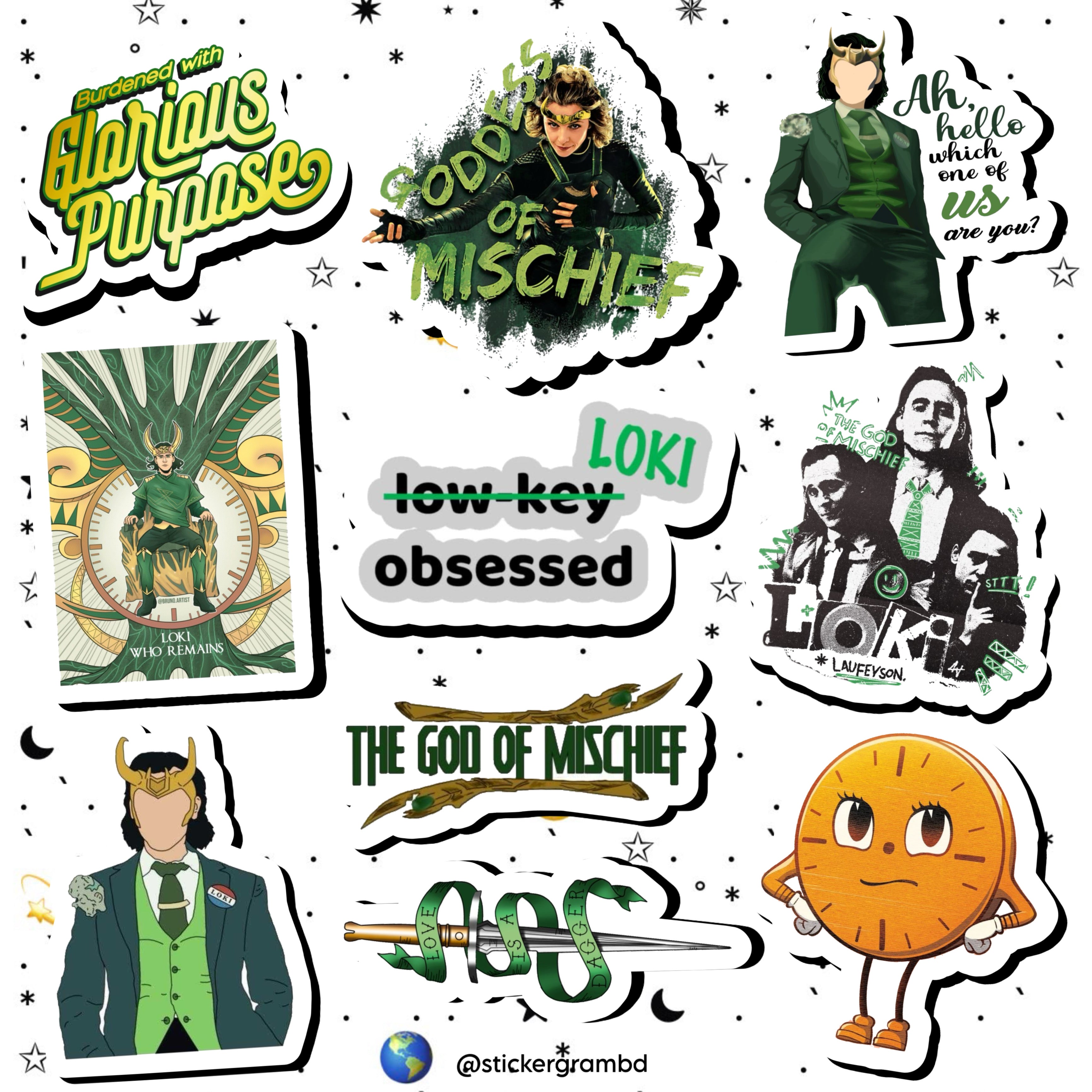 Loki Sticker Set