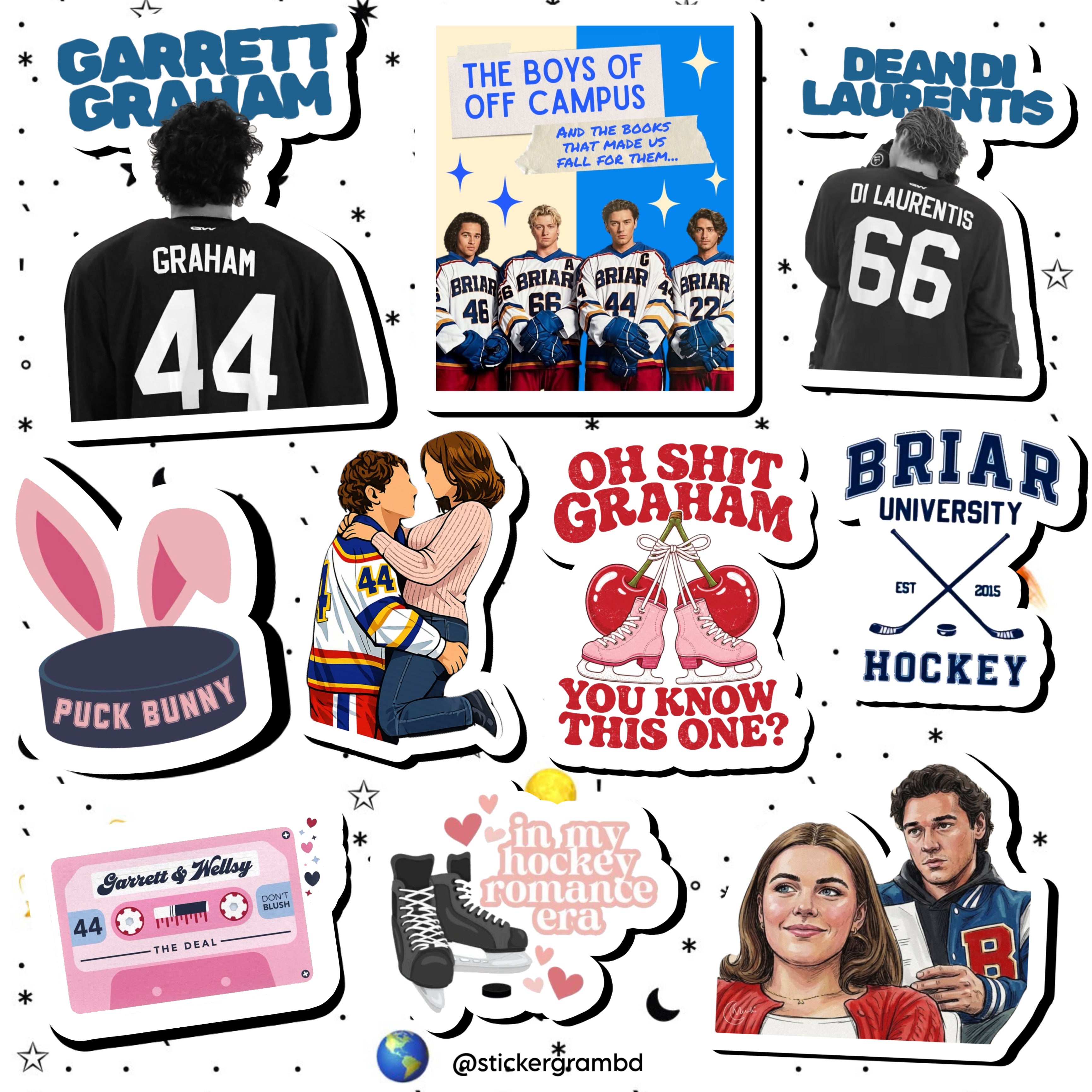 Off Campus Sticker Set