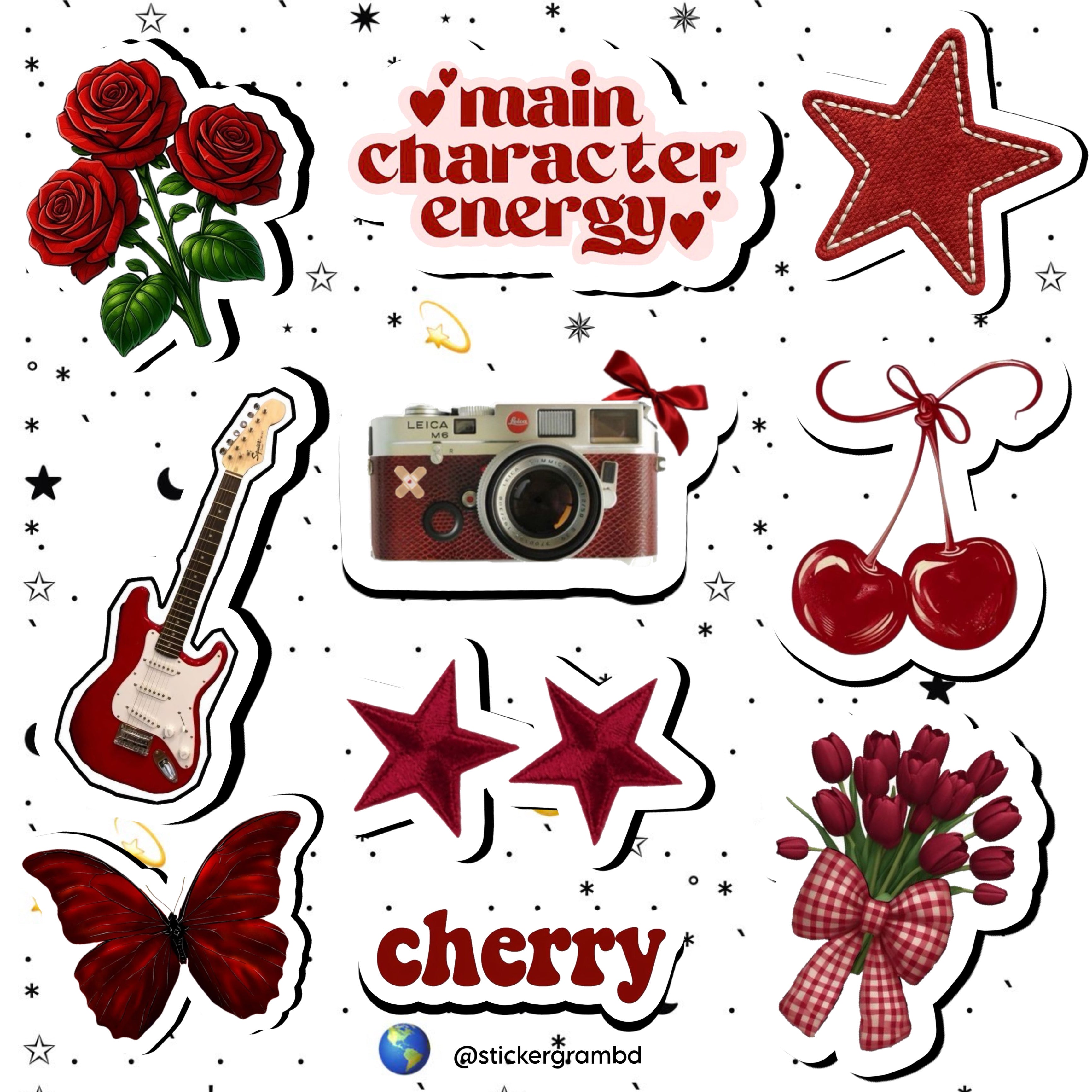 Red Sticker Set 03